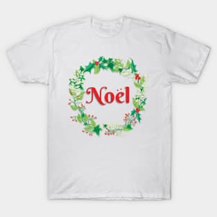 Noël Christmas Wreath T-Shirt